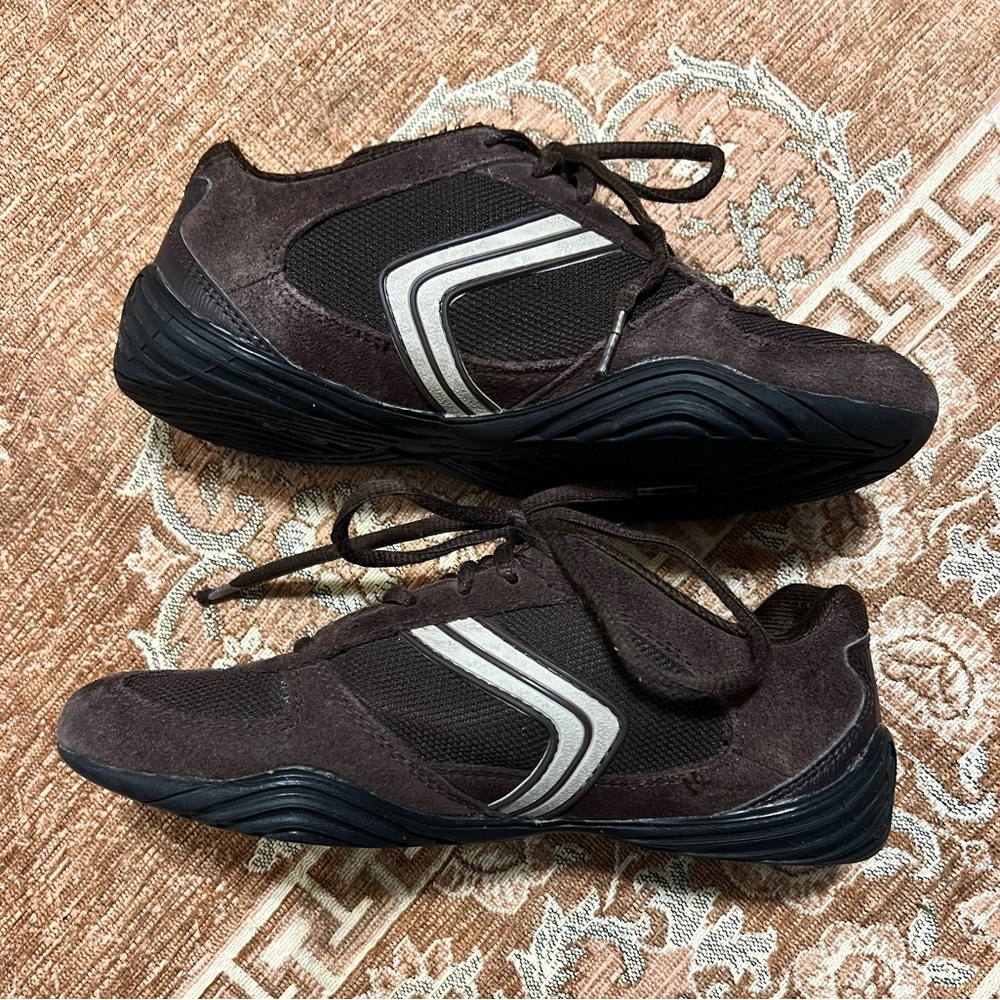 Chocolate Brown Suede Athletech Shoes